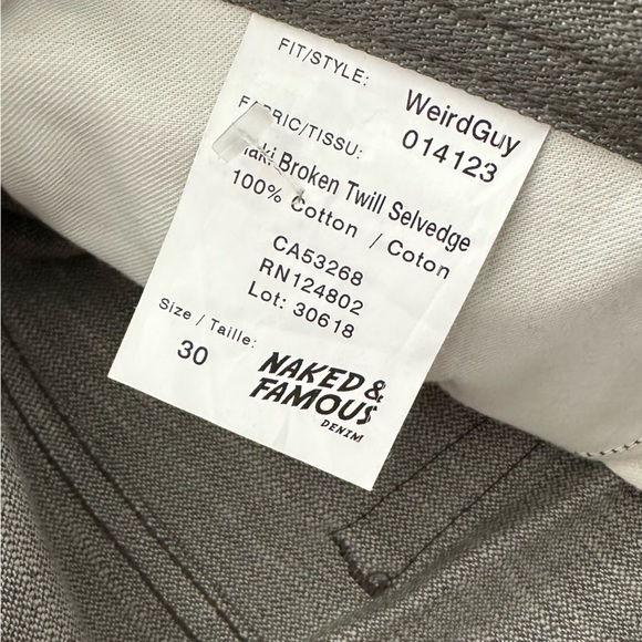 Naked and Famous Denim size 30 Weird Guy - Picture 3 of 5